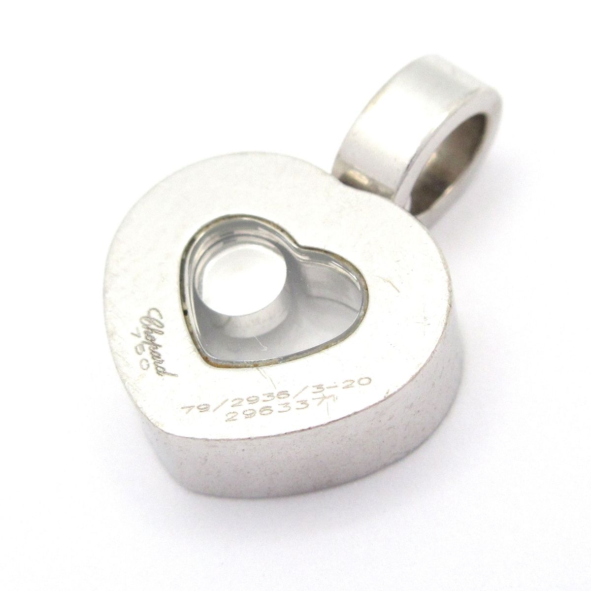 Chopard ショパール ペンダントトップ ハッピーハート 79 2936 3-20 K 18 WG×ダイヤモンド×サファイヤ