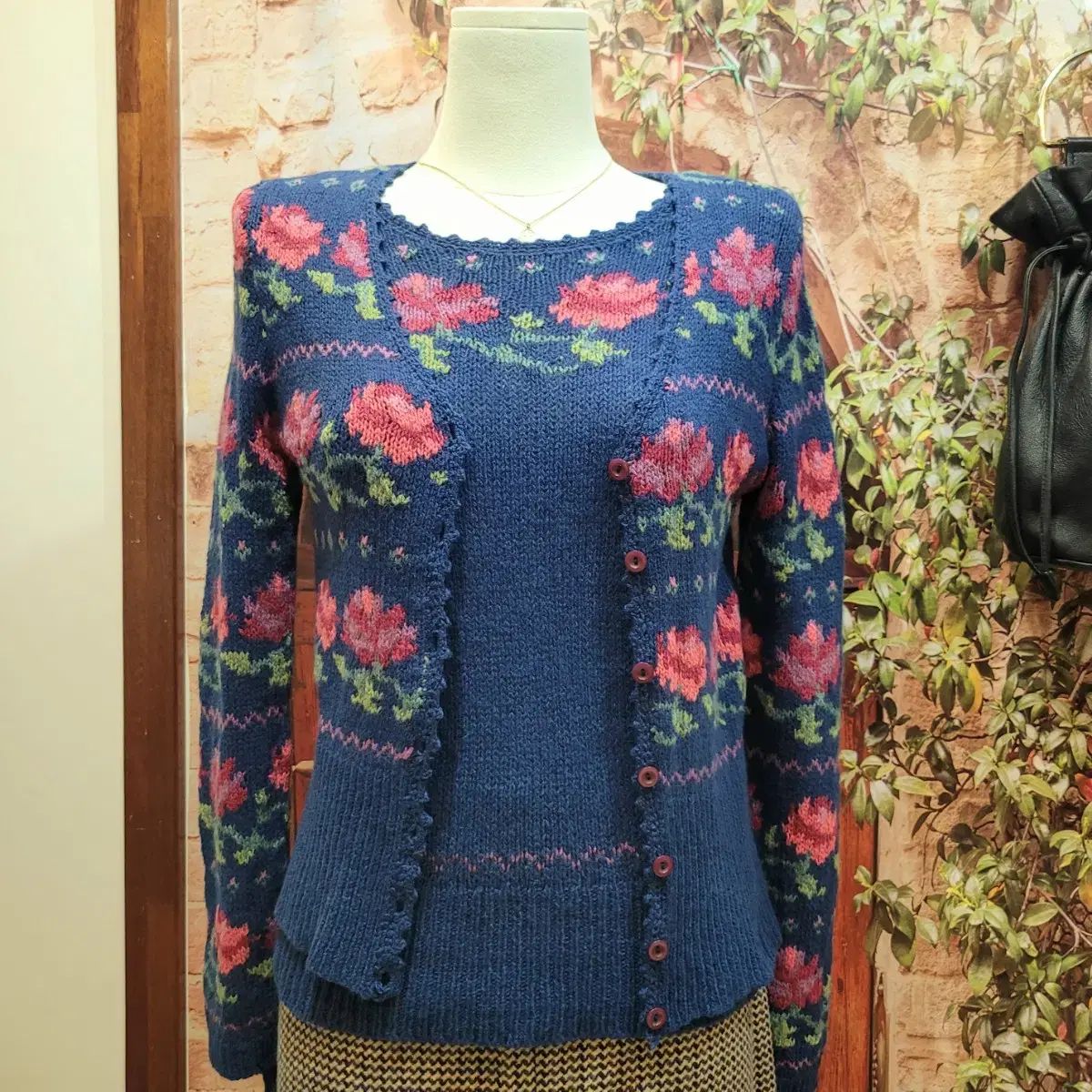 ギビー givy ツインニットカーディガン