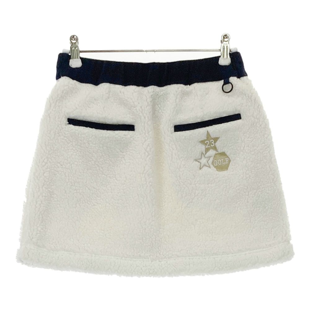 23区 GOLF ニジュウサンクゴルフ レディース セットアップ ボア サイズ：0 23区GOLF ニジュウサンクゴルフ ボアスカート ホワイト系