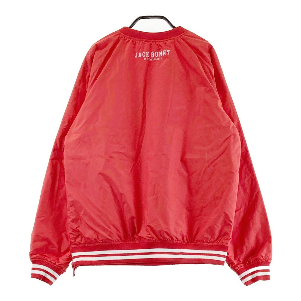 サイズ 1 JACK BUNNY ジャックバニー スニードジャック リバーシブル 中綿ブルゾン フラッグ総柄 レッド系 ゴルフウェア レディース ストスト