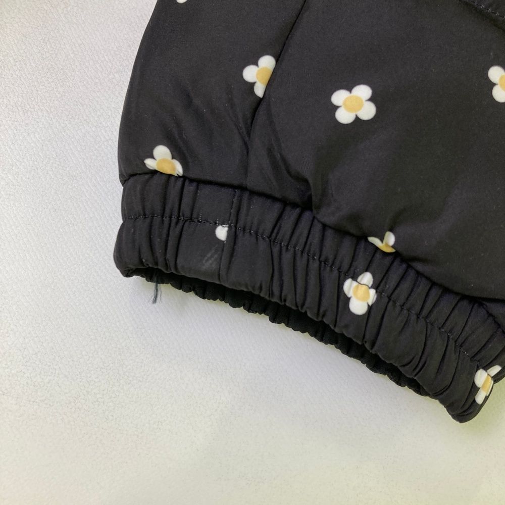  サイズ L キャロウェイ リバーシブル 4 way ダウンジャケット 花柄 ブラック系 ゴルフウェア レディース ストスト ジャケット レディースウェア