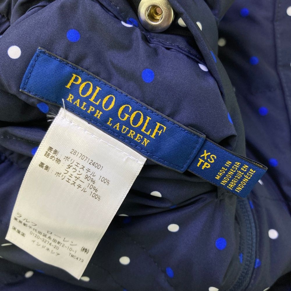 サイズ：XS POLOGOLF ラルフローレン ポロゴルフ ダウンベスト ドット