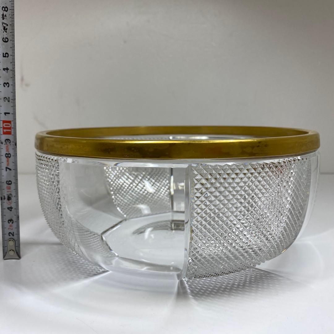 手彫切子金彩ボウル