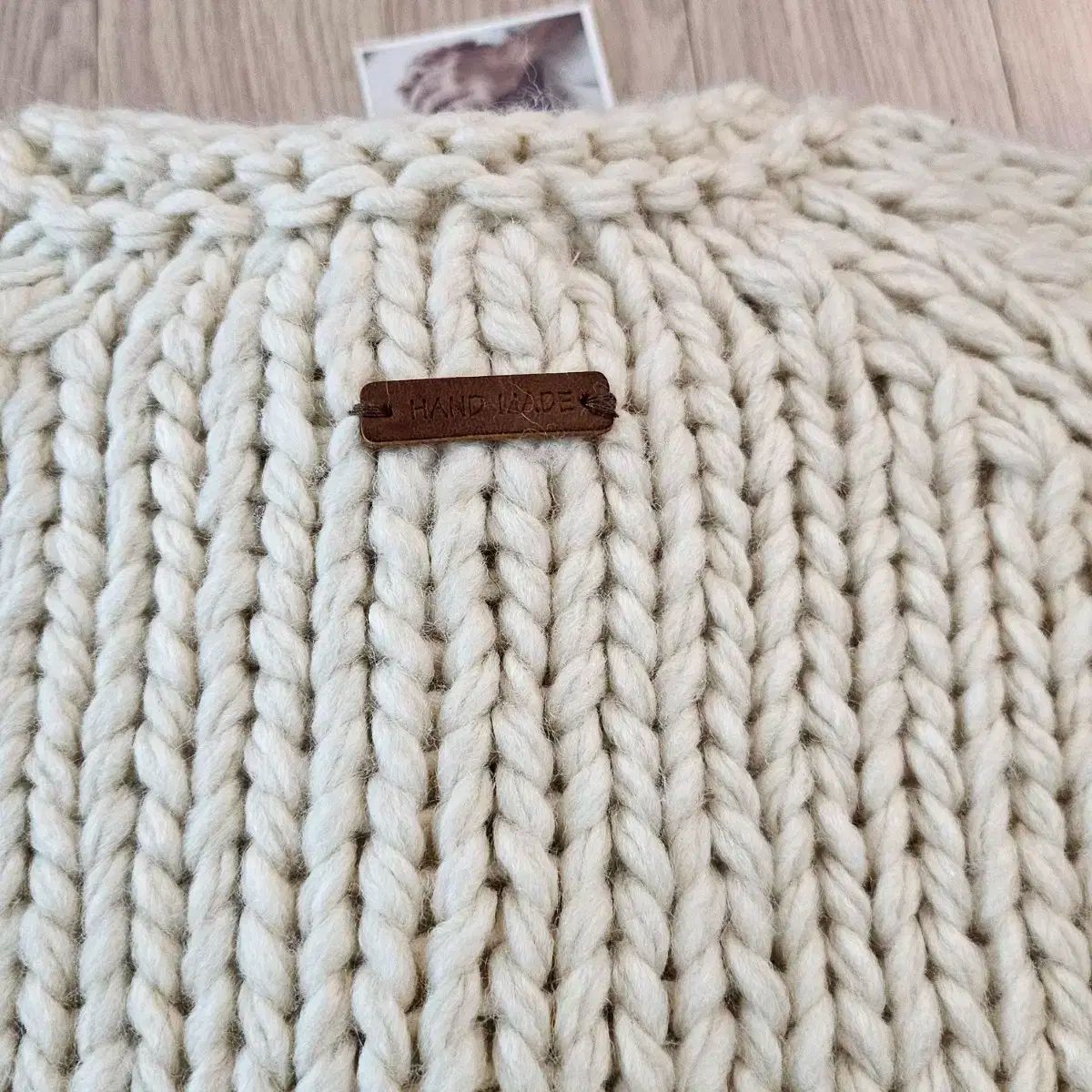 ハンドメイド編みカーディガン トグルボタンカーディガン