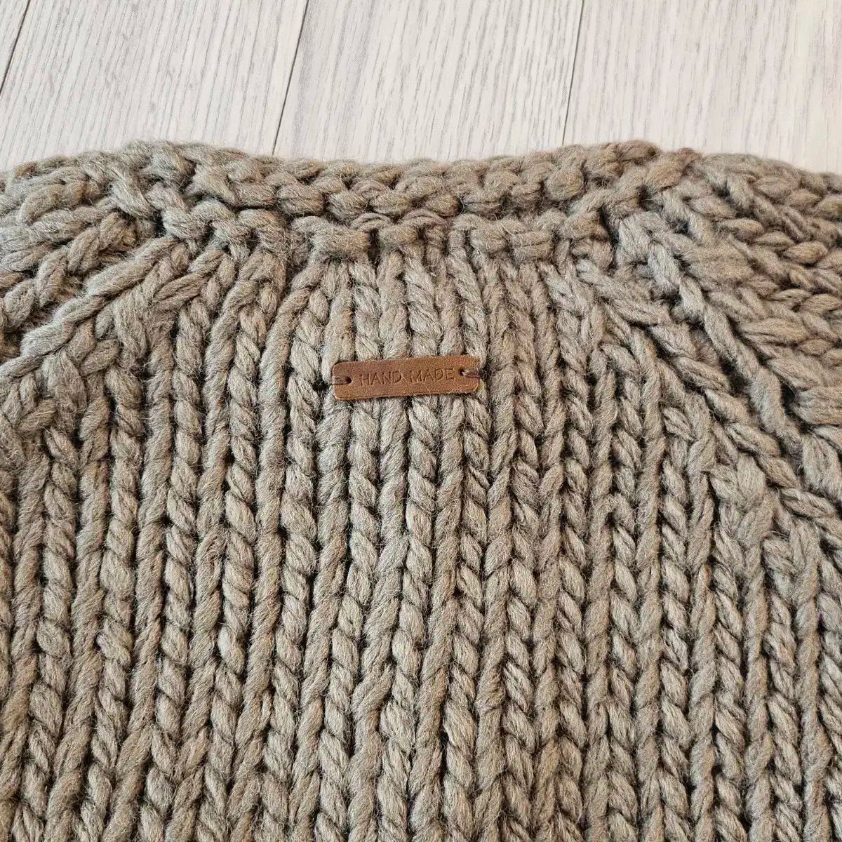 ハンドメイドカーディガン ハンドメイド編みカーディガン トグルボタンカーディガン