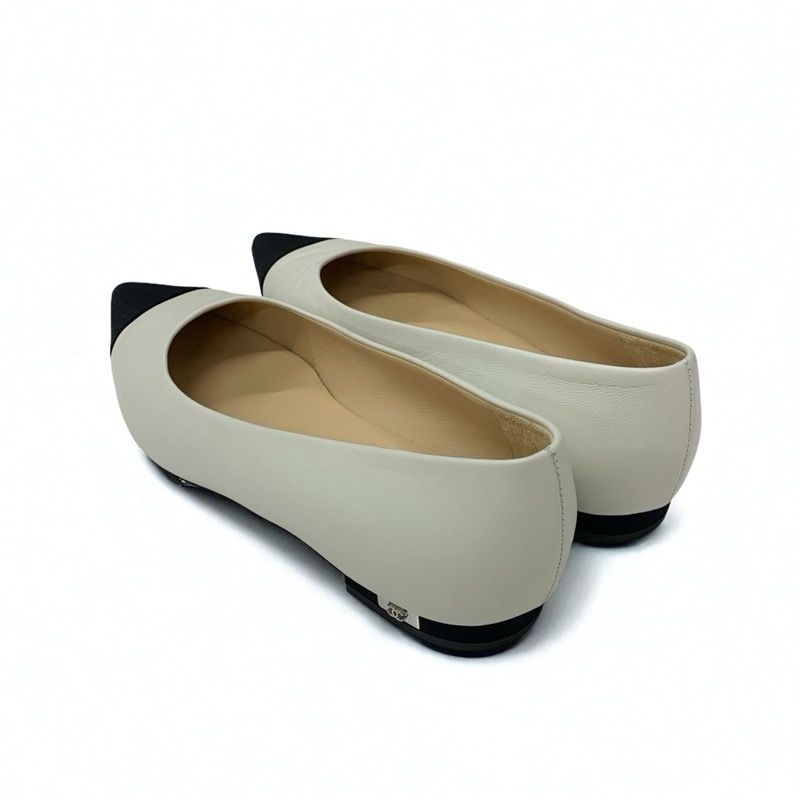 シャネル　パンプス　黒　ゴールド　レザー　ファブリック　CHANEL CHANEL シャネル パンプス G28557 レディース38ハーフ ブラック レザー