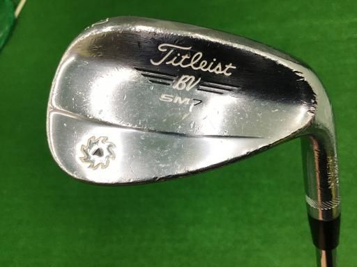 タイトリスト VOKEY SPIN MILLED SM7 ツアークロム 52° 12°F ウェッジ WG 純正特注シャフト フレックスS メンズ 男性用 右利き 右用 Dランク ゴルフクラブ