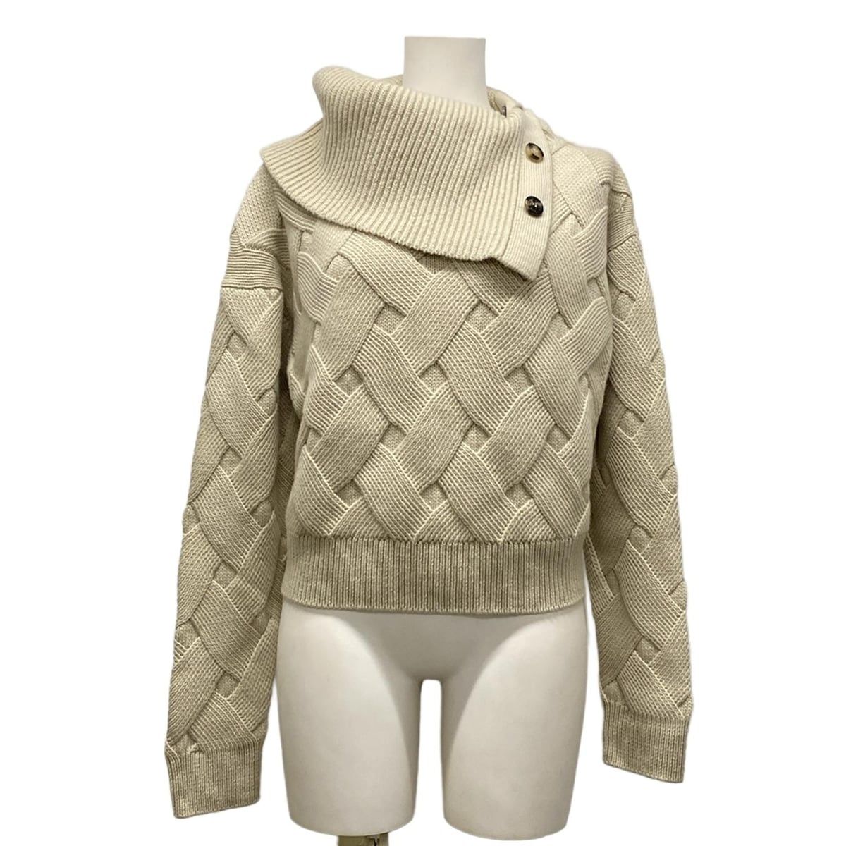 エルメス 長袖セーター サイズ34 S レディース - H5H2649DD ベージュナチュラル ベージュ カシミヤ タートルネック 2025AW カシミヤ