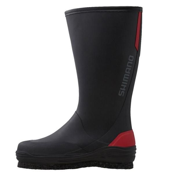 シマノ ΨⅢ ジップアップブーツ カットラバーピンフェルト FB-041X レッド M 3月 奥1