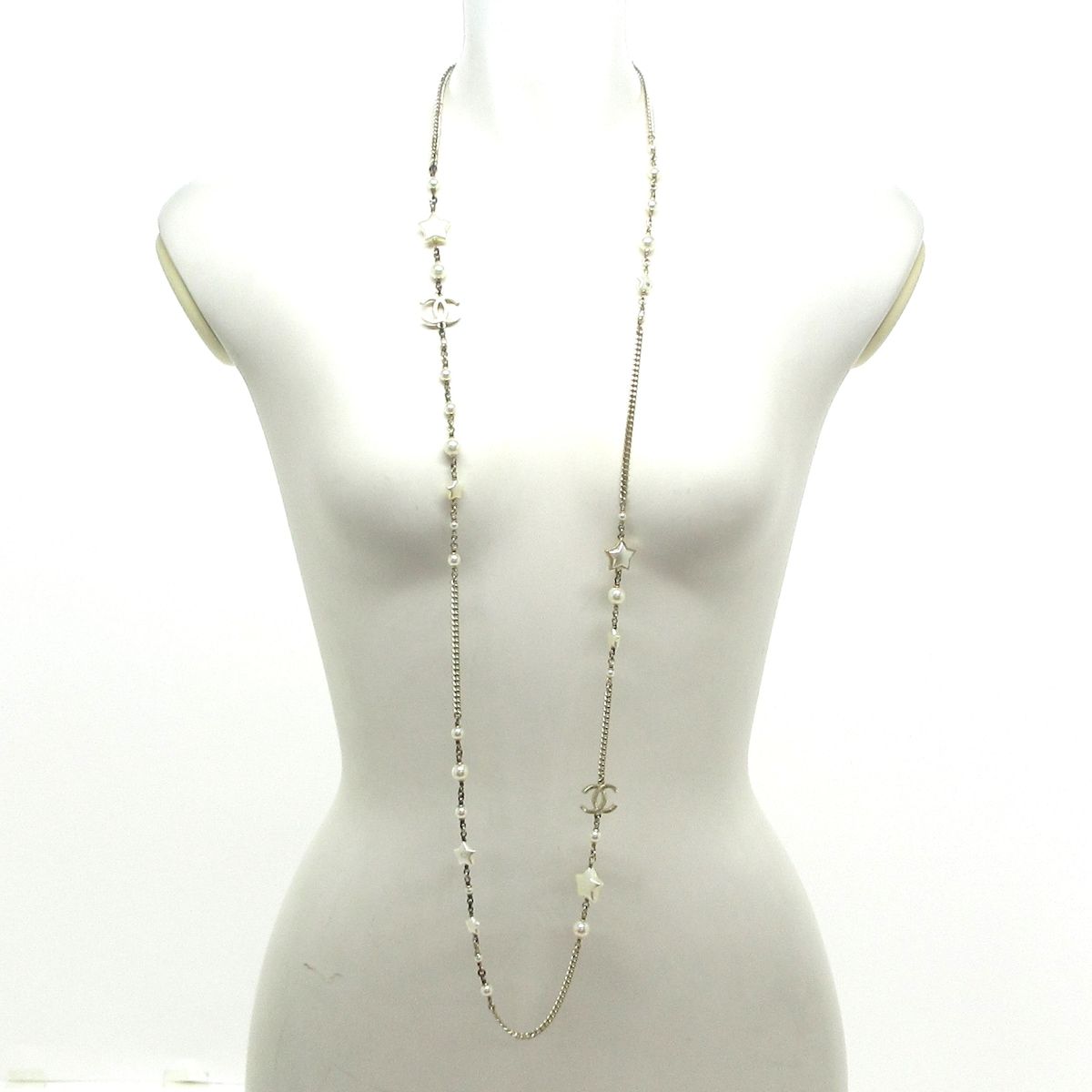 CHANEL シャネル ネックレス ココマーク ゴールド アイボリー スター 星