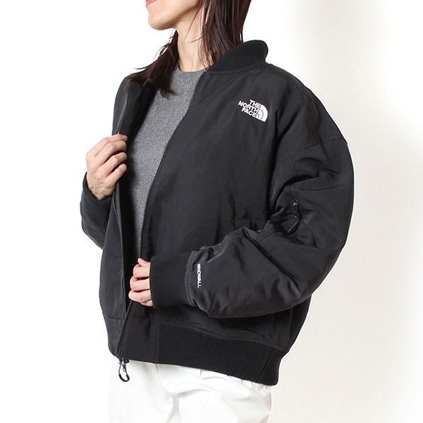 25AWモデル ザノースフェイス THE NORTH FACE レディース WindWall 中綿ボンバー ジャケット TNF BLACK NF0A8F3R JK3 2025-26AW l-outer