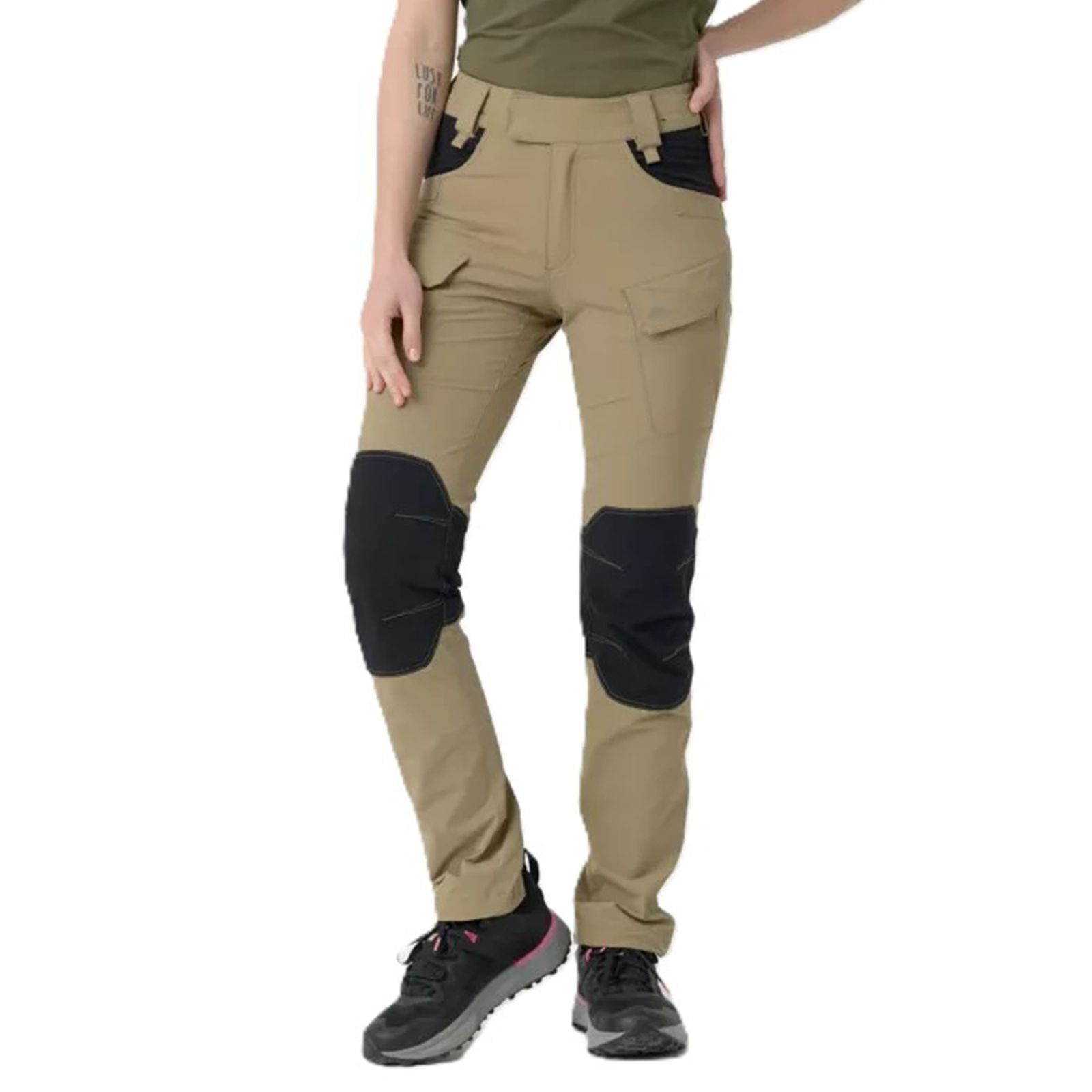 HELIKON-TEX タクティカルパンツ OTP Pants レディース 伸縮生地 SW-OTP-NL レギュラー XSサイズ ブラック-カーキ