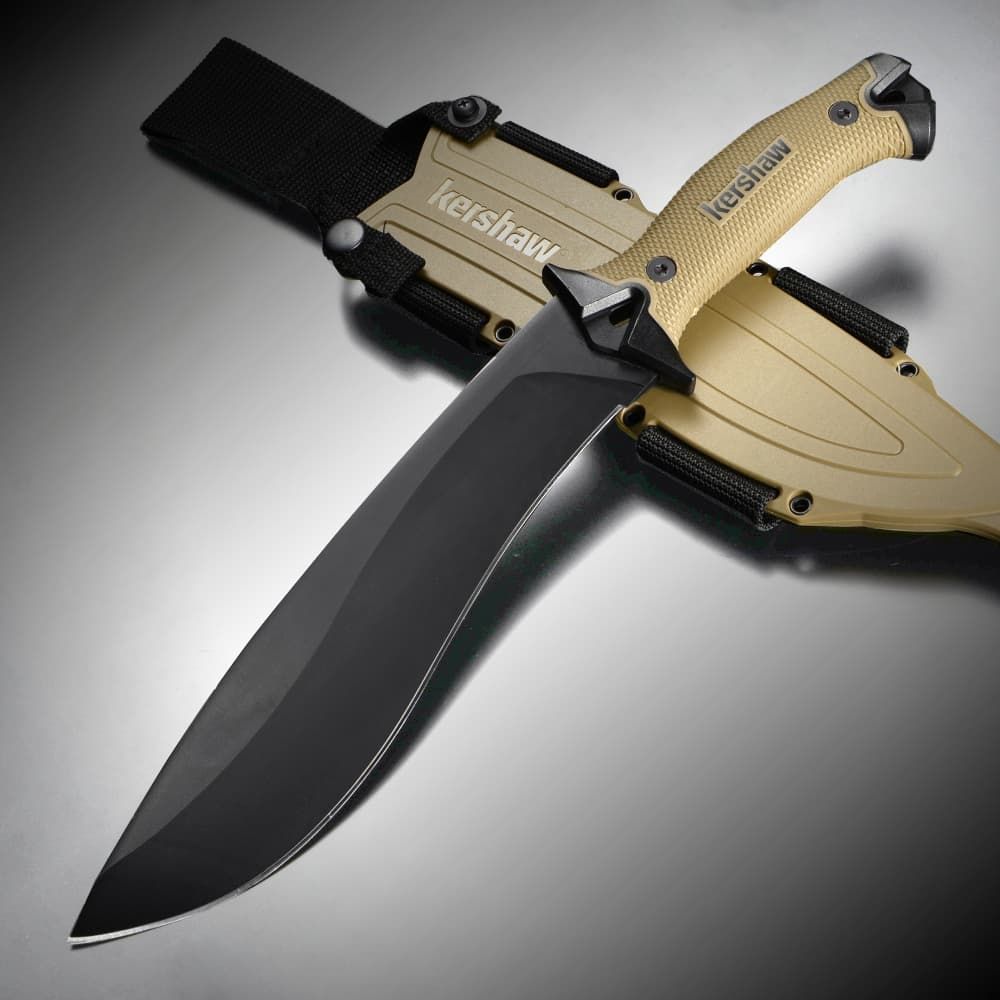 Kershaw ブッシュナイフ CAMP 10 マチェット フルタング ハードシース付 18歳以上 タン