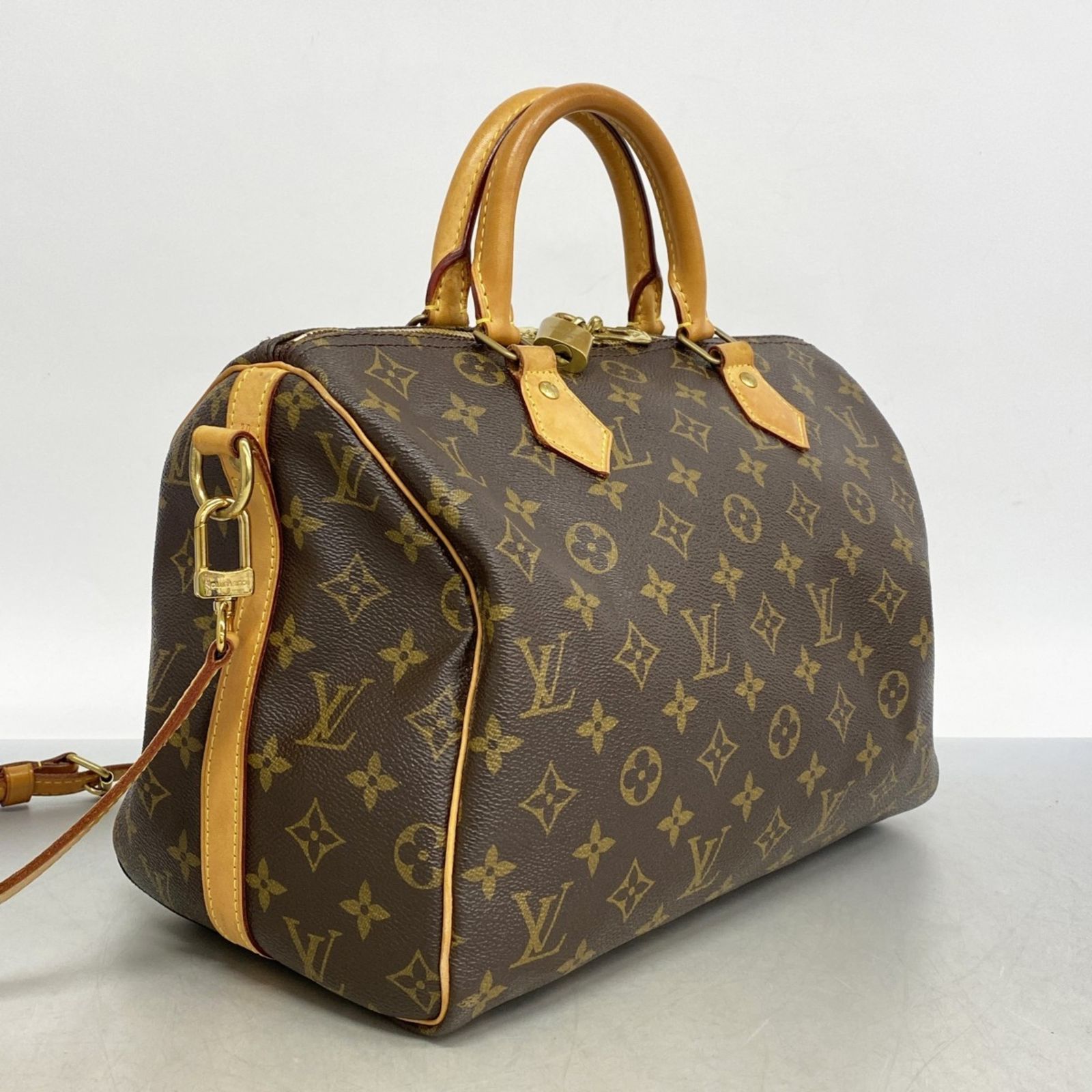 ルイ ヴィトン Louis Vuitton ルイ ヴィトン ハンドバッグ モノグラム スピーディバンドリエール30 M46980 ブラウン 2wayバッグレディース