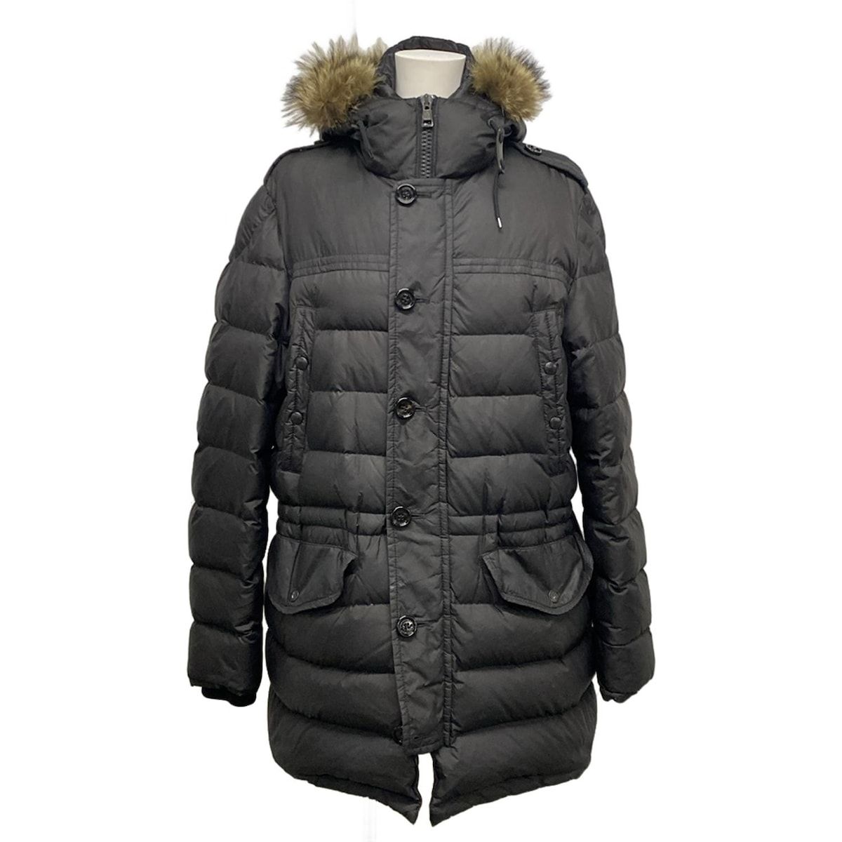 MONCLER モンクレール ダウンコート サイズ3 L レディース RHONE ローヌ 黒 長袖 冬 コットン ダウン