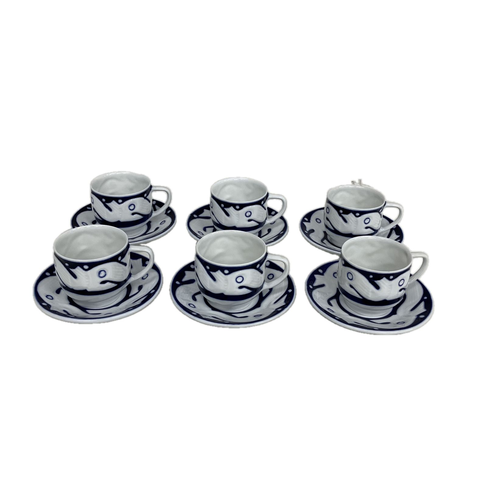 SARGADELOS デミタス カップ-ソーサー 6客セット サルガデロス 西洋食器 スペイン 陶磁器 S10517404