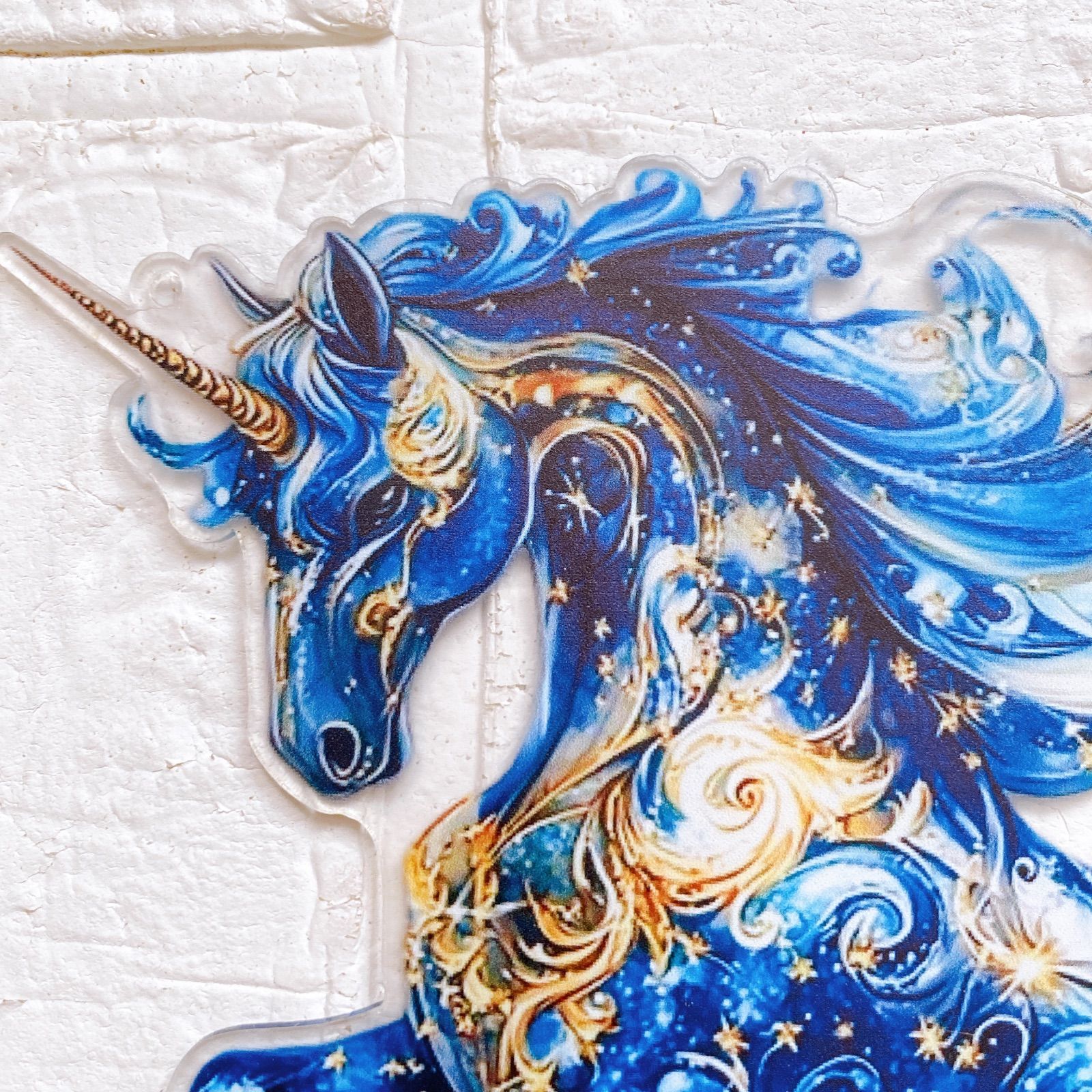 サンキャッチャー🦄夜空のユニコーン ステンドグラス風 午年 馬