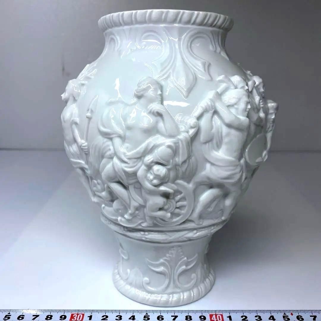 カポディモンテ フラワーベース 高さ約21㎝ 東Y7-0221 タルチ