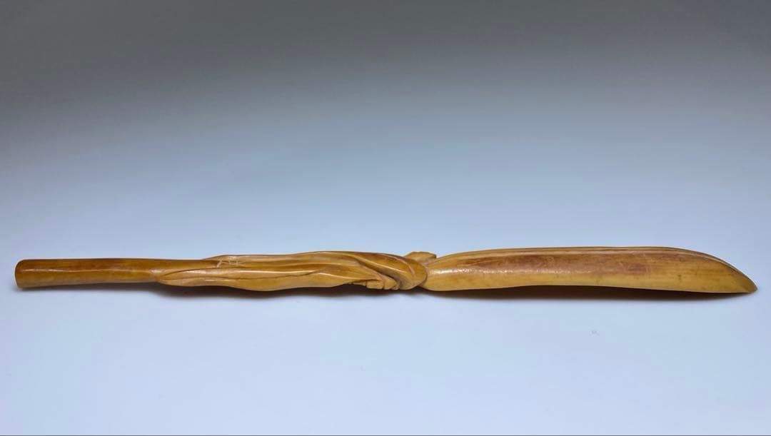 中国古玩 時代物 細密彫極上茶杓 9g 東Y7-0221☆2Fチヒチ - メルカリ