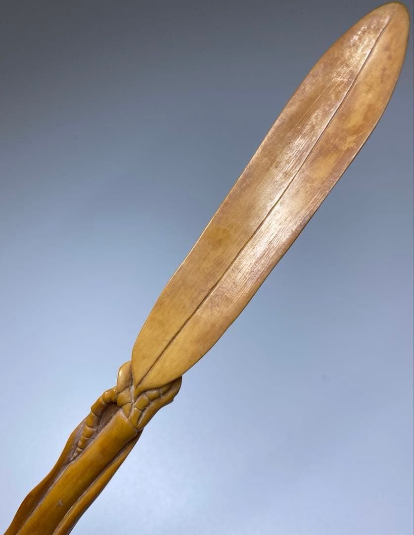 中国古玩 時代物 細密彫 上茶杓 9 g 東Y 7 0221 2 Fチヒチ