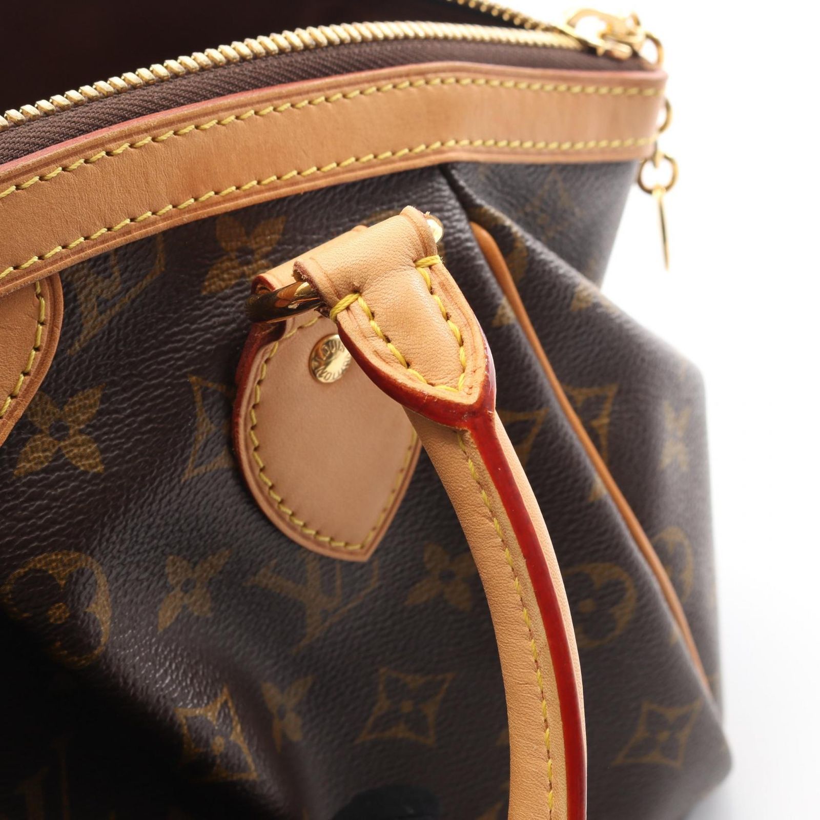 配送商品は通常配送無料。 ルイ ヴィトン LOUIS VUITTON ハンドバッグ ティヴォリPM M40143 PVCコーティングキャンバス レザー ティボリPM レディース Used A