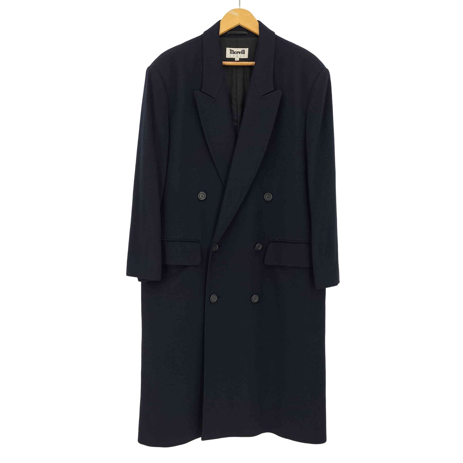ユーズドフルギ USED古着 カシミヤ100 ダブルブレスト チェスター