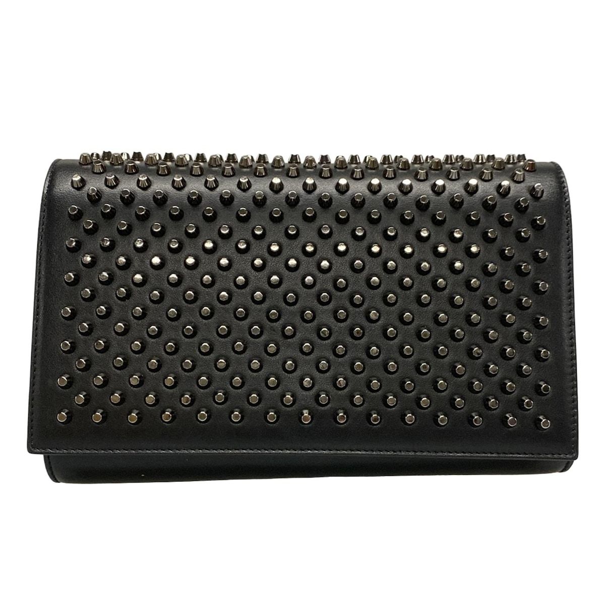 CHRISTIAN LOUBOUTIN クリスチャンルブタン クラッチバッグ パロマ クラッチ 黒 スタッズ レザー