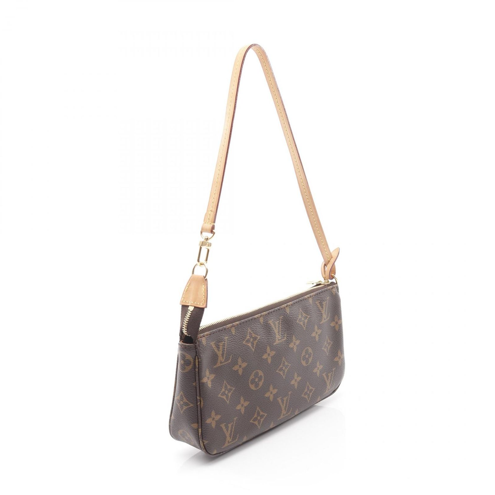 ルイ ヴィトン LOUIS VUITTON ハンドバッグ ポシェットアクセソワール M40712 PVCコーティングキャンバス レザー ポシェット アクセソワール レディース Used A