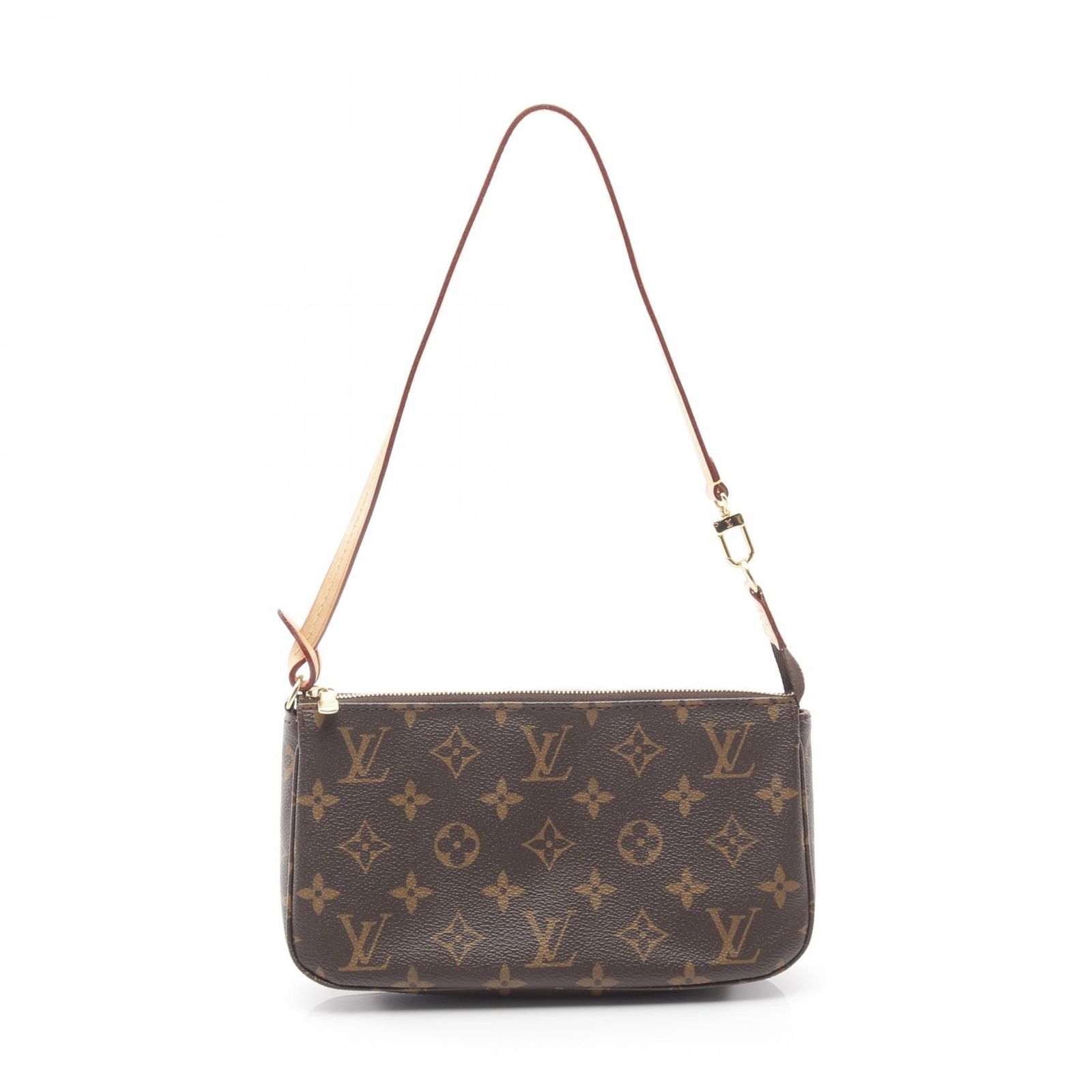 ルイ ヴィトン LOUIS VUITTON ハンドバッグ ポシェットアクセソワール M40712 PVCコーティングキャンバス レザー ポシェット アクセソワール レディース Used A