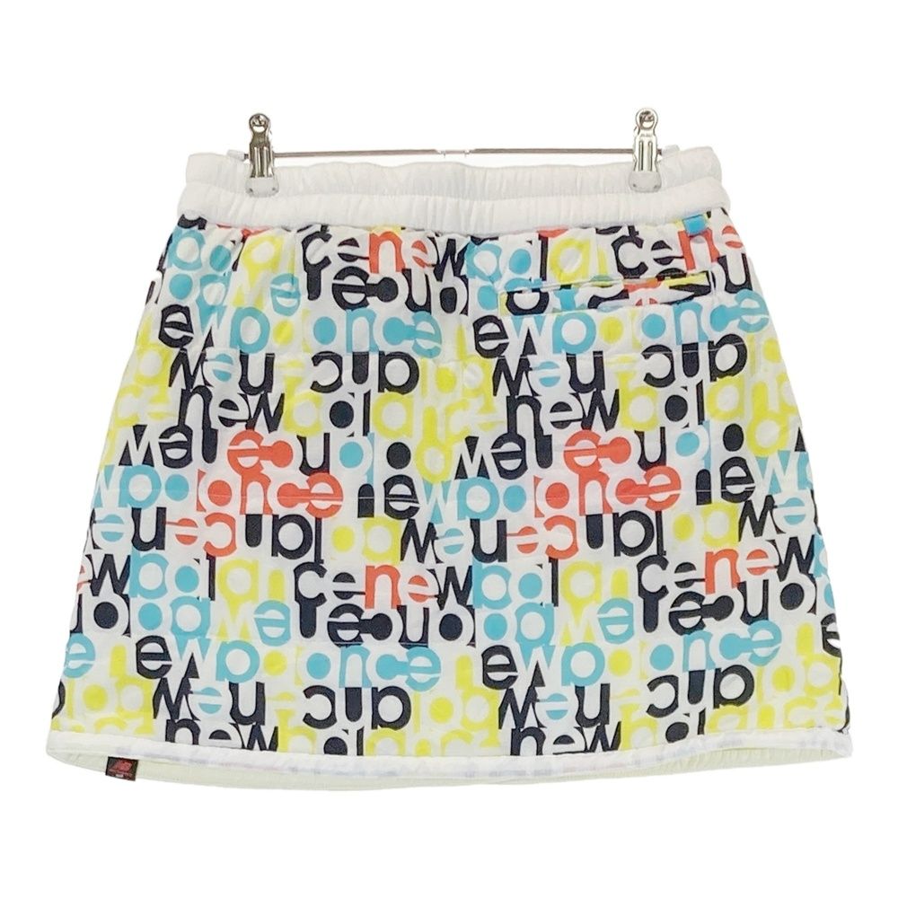 サイズ 2 BALANCE GOLF ニュー ンス リバーシブル 中綿 ラップスカート ロゴ柄 ホワイト系 ゴルフウェア レディース ストスト