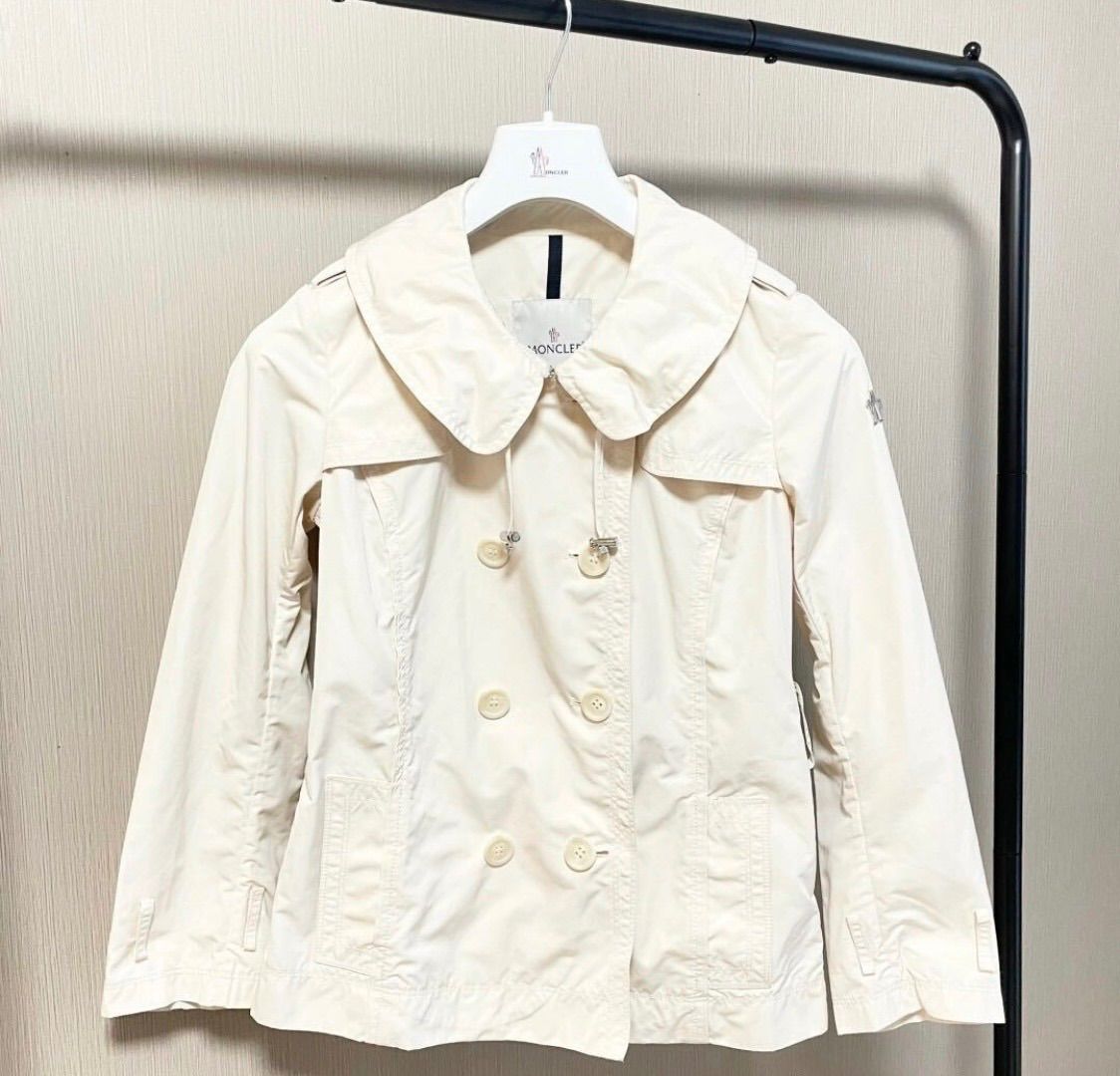 ＊専用＊【未使用】MONCLER　トレンチブルゾン　ベージュ 中古・古着通販】MONCLER (モンクレール) トレンチコート ベージュ