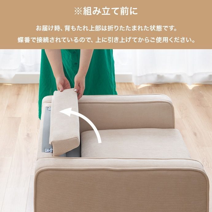 2人掛け オットマン付