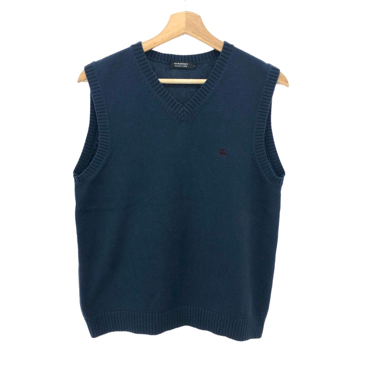BURBERRY BLACK LABEL　ベスト 訳あり バーバリーブラックレーベル チェック柄ダウンベスト メンズ