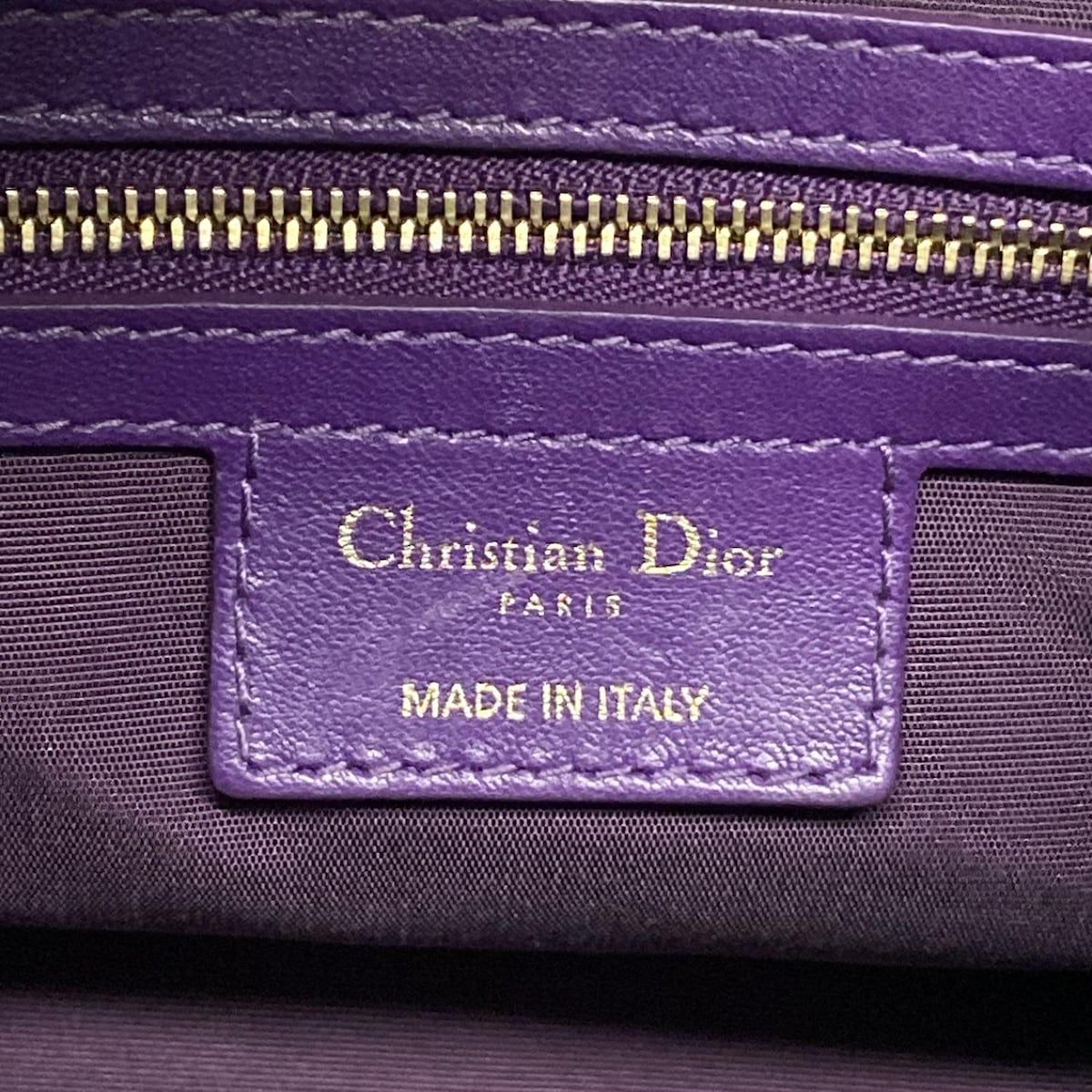  DIOR ChristianDior ディオール クリスチャンディオール ハンドバッグ グランヴィル パープル ミニボストン ゴールド金具 レザー ハンドバッグ バッグ