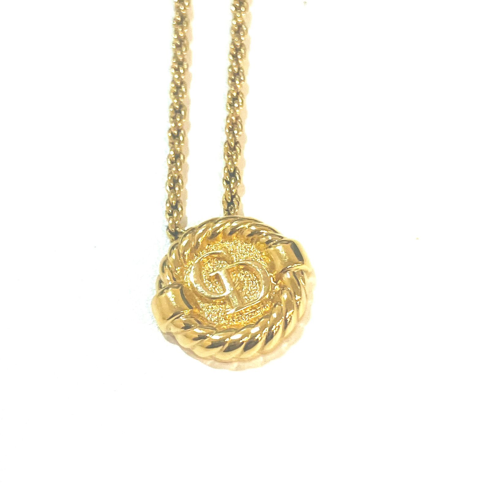 Christian Dior クリスチャンディオール CDロゴネックレス A 3195