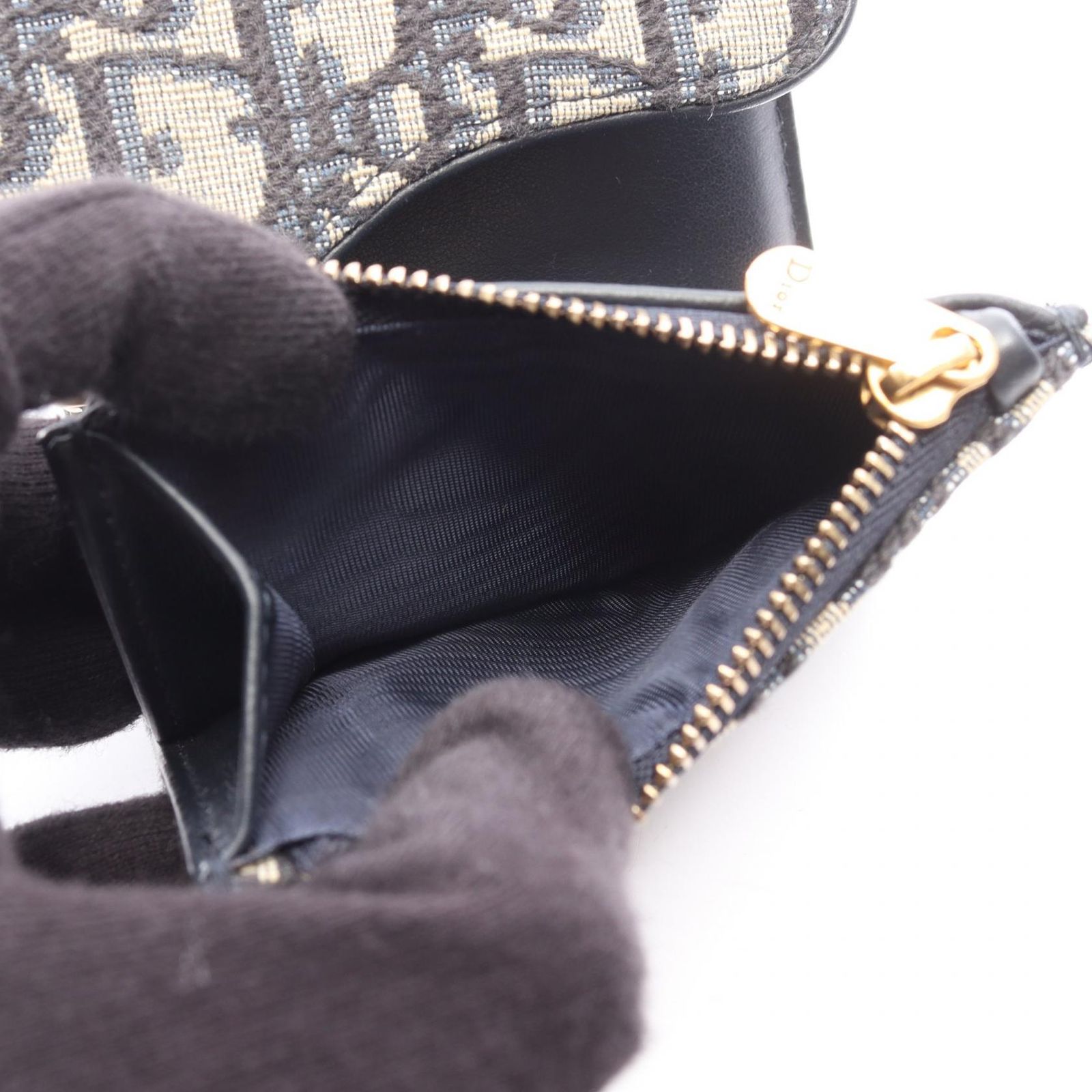  Dior ディオール SADDLE サドル オブリーク 三つ折り財布 二つ折り財布 折り財布