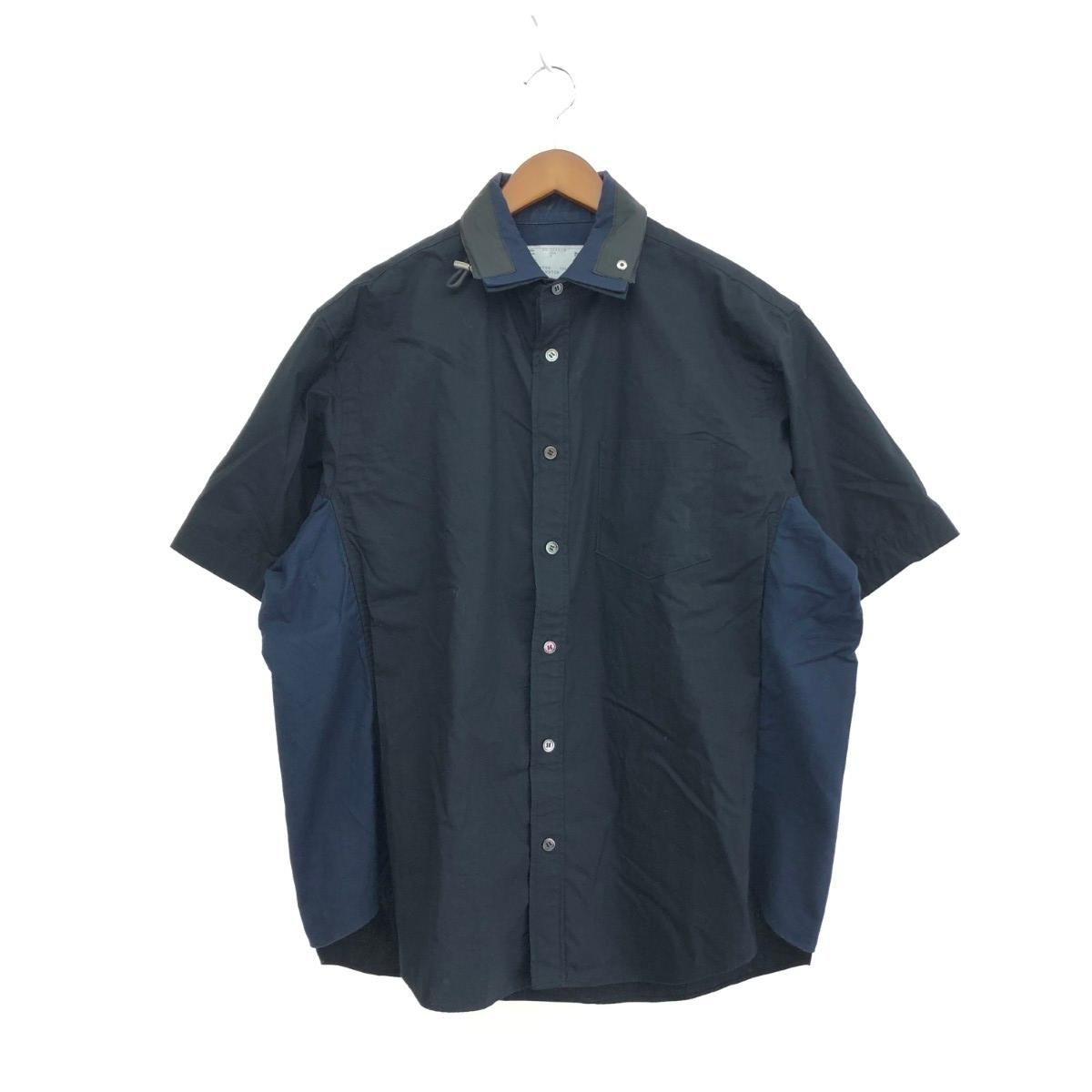 Sacai サカイ 切替デザインビッグシルエットシャツ サイズ:2 ドロー