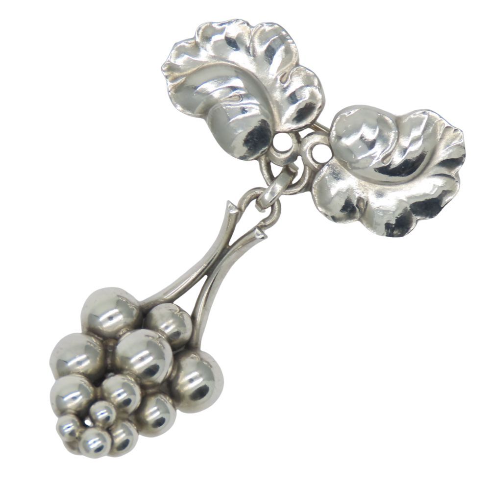 ジョージジェンセン ブローチ ムーンライトグレープ シルバー925 約g