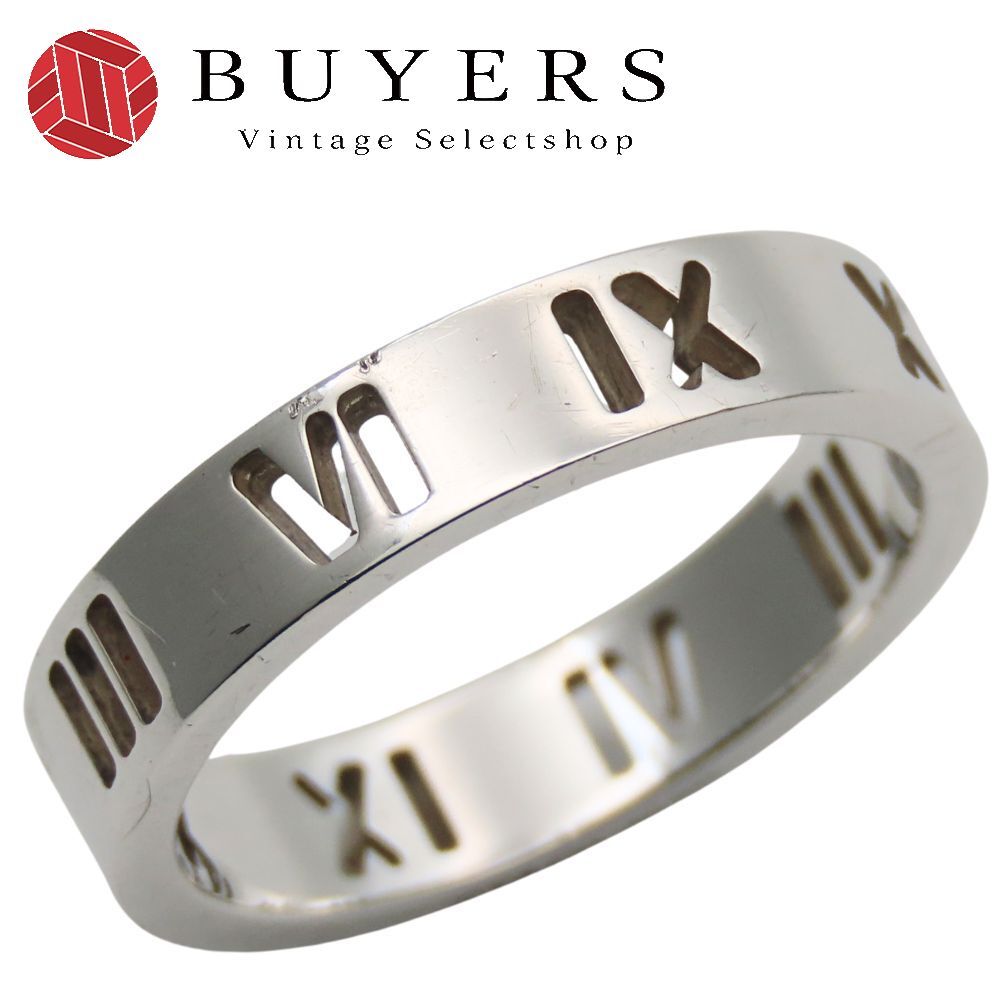 ティファニー リング 指輪 アトラス ナロー シルバー925 約2.0g シルバー レディース 女性 TIFFANY-Co