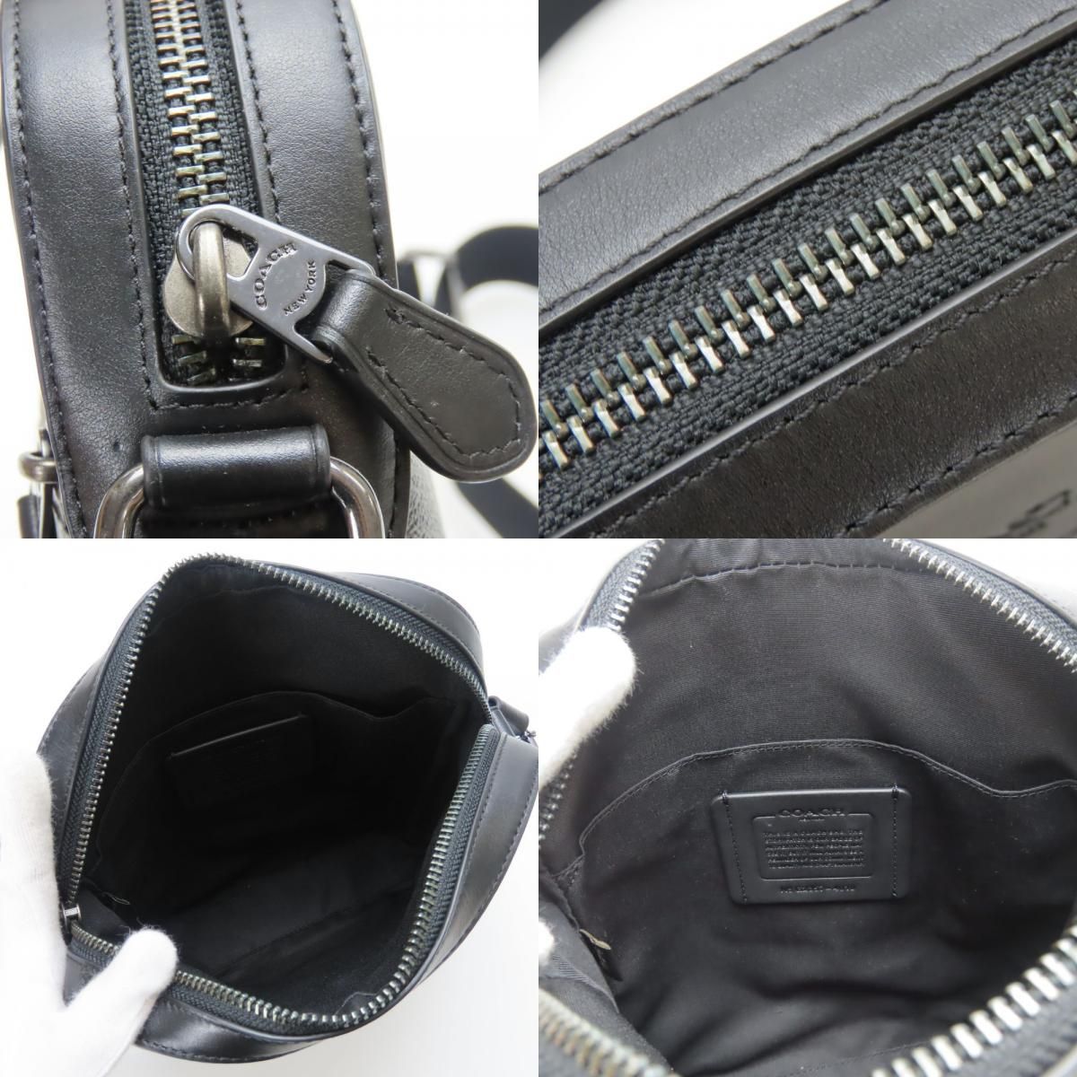 中古】 コーチ ショルダーバッグ 4010 シグネチャー PVC レザー