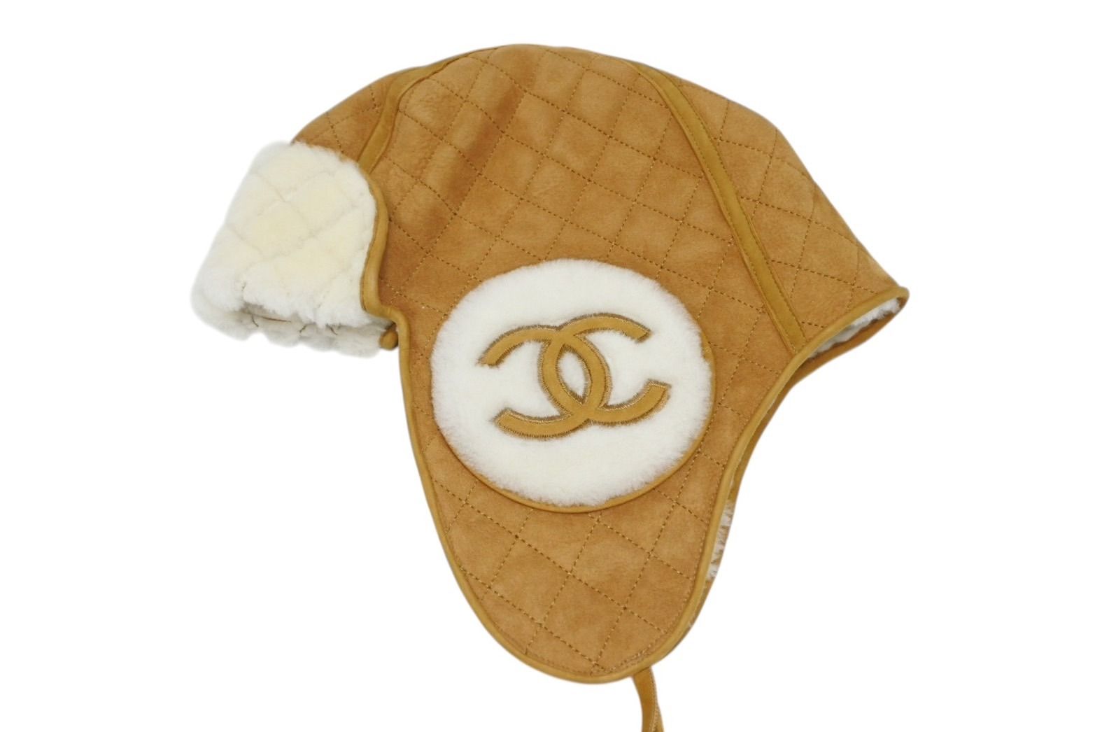 CHANEL シャネル ココネージュ フライトキャップ ムートン ココマーク