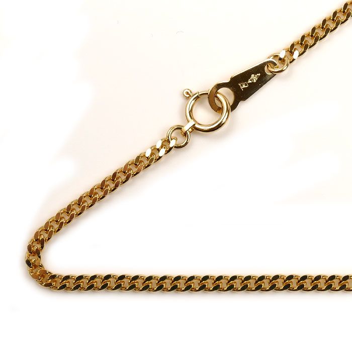 K 18 YG イエローゴールド ネックレス 喜平2面カット 10.1 g 50 cm メンズ