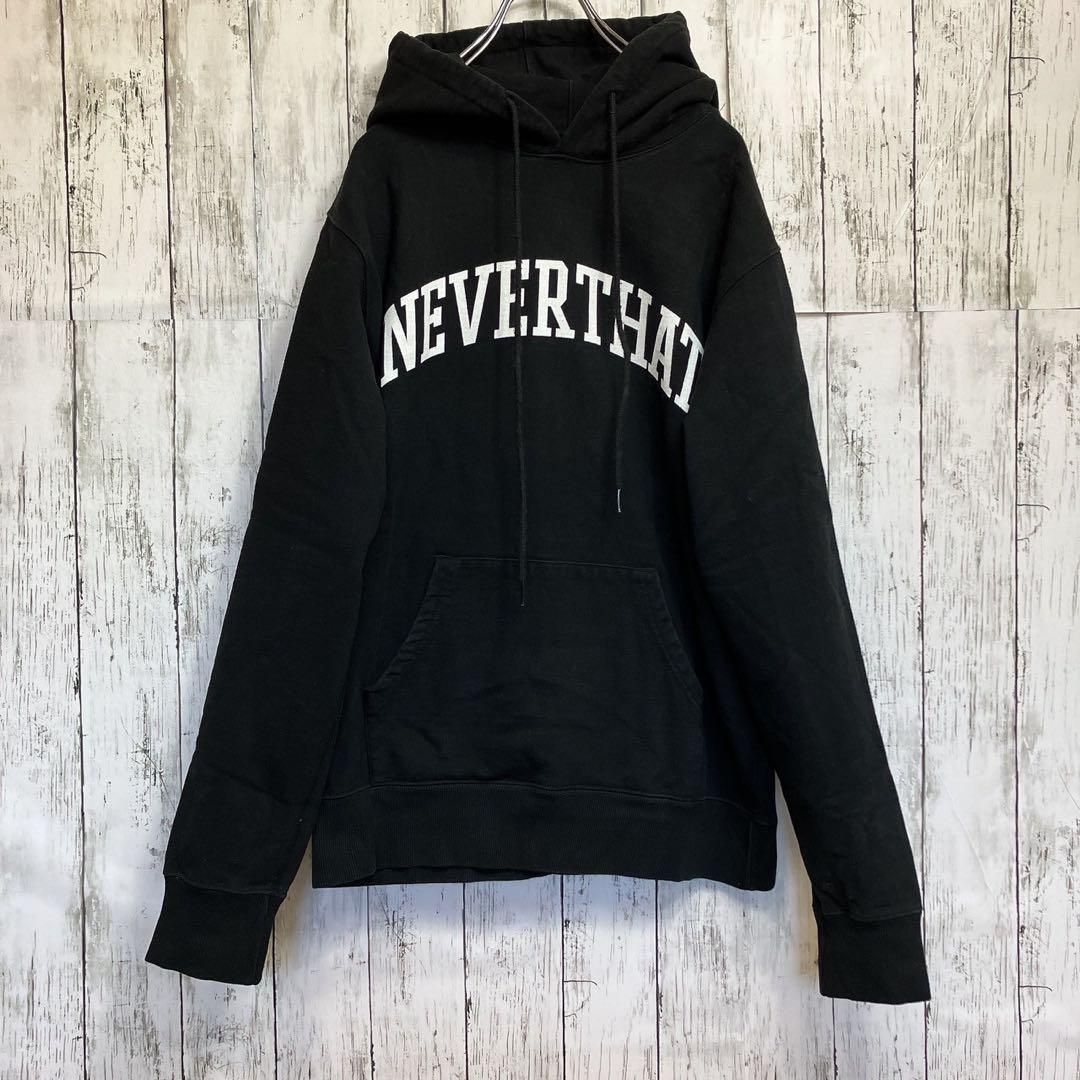 ネバザ thisisneverthat パーカー フーディー ブラック 刺繍 ネバザ thisisneverthat パーカー フーディー ブラック 刺繍