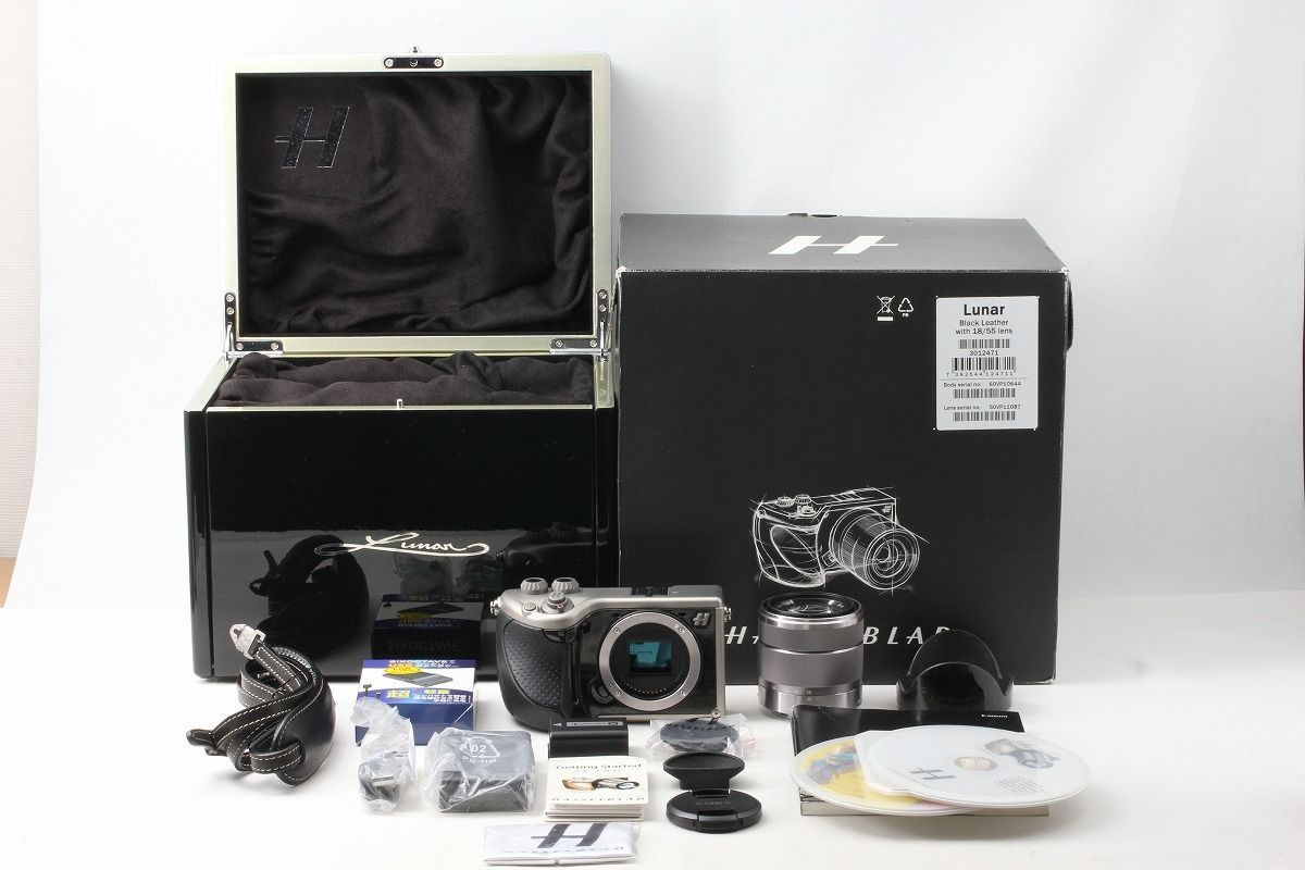 ハッセルブラッド Hasselblad lunar レンズキット ブラックレザーハンドグリップ 僅か731ショット 満載 元箱 48671
