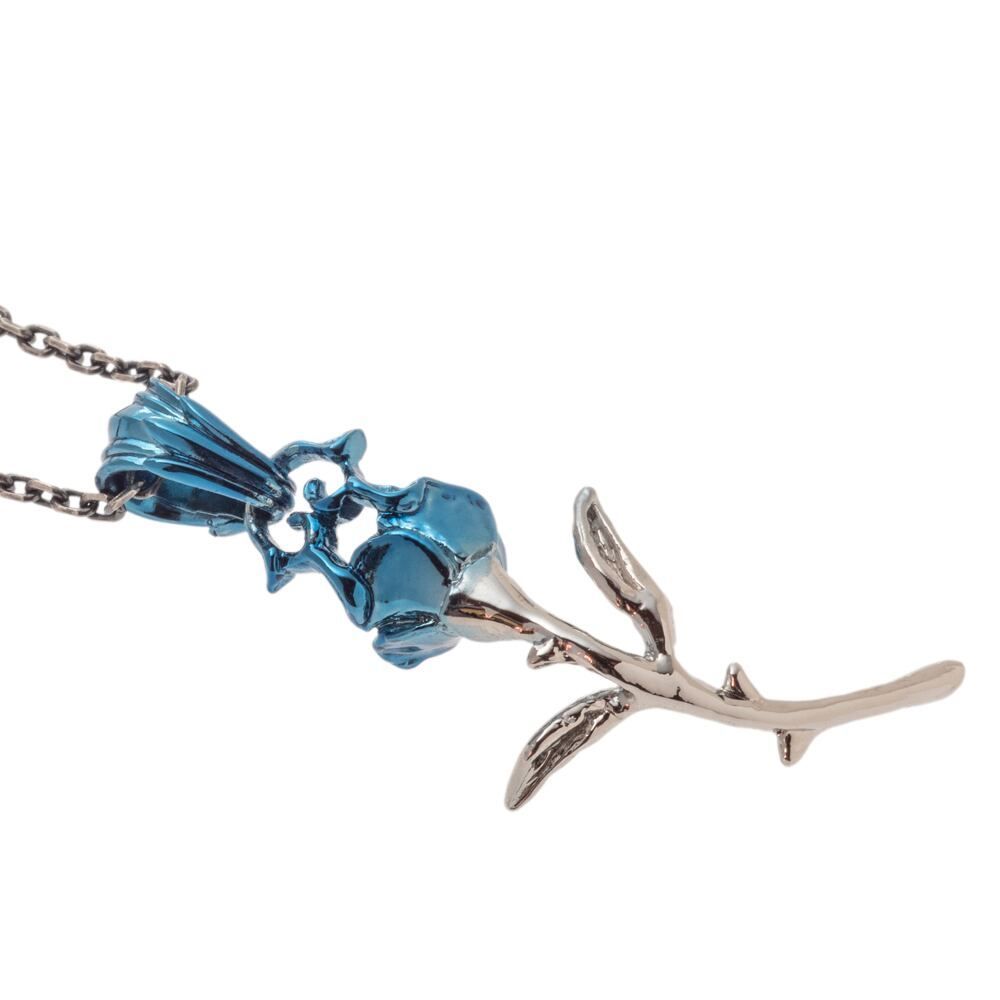 ペアセット ブルーローズ＆レッドローズペンダント