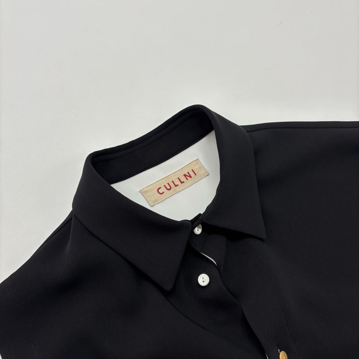 21ss 2021 CULLNI クルニ EX.FRONT LAYERED BELTED SHIRT ドッキング