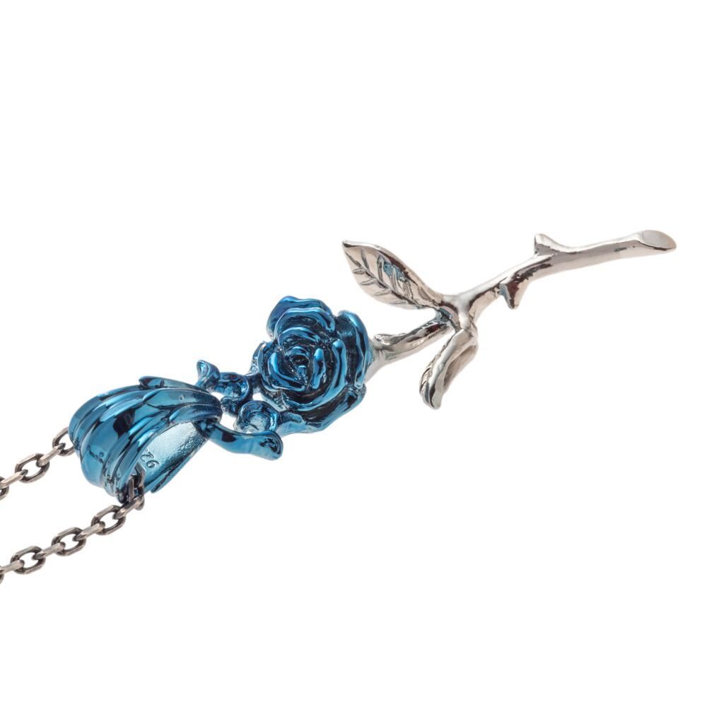 ペアセット ブルーローズ＆レッドローズペンダント