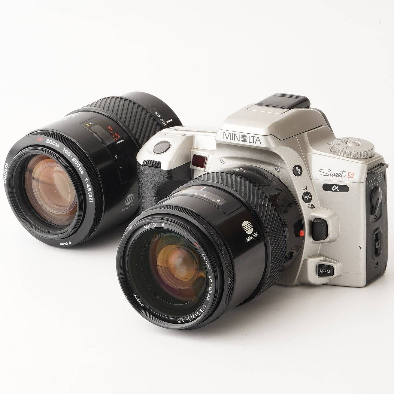 ミノルタ Minolta α alpha Sweet S AF ZOOM 28-85mm F3.5-4.5 AF ZOOM 100-200mm F4.5
