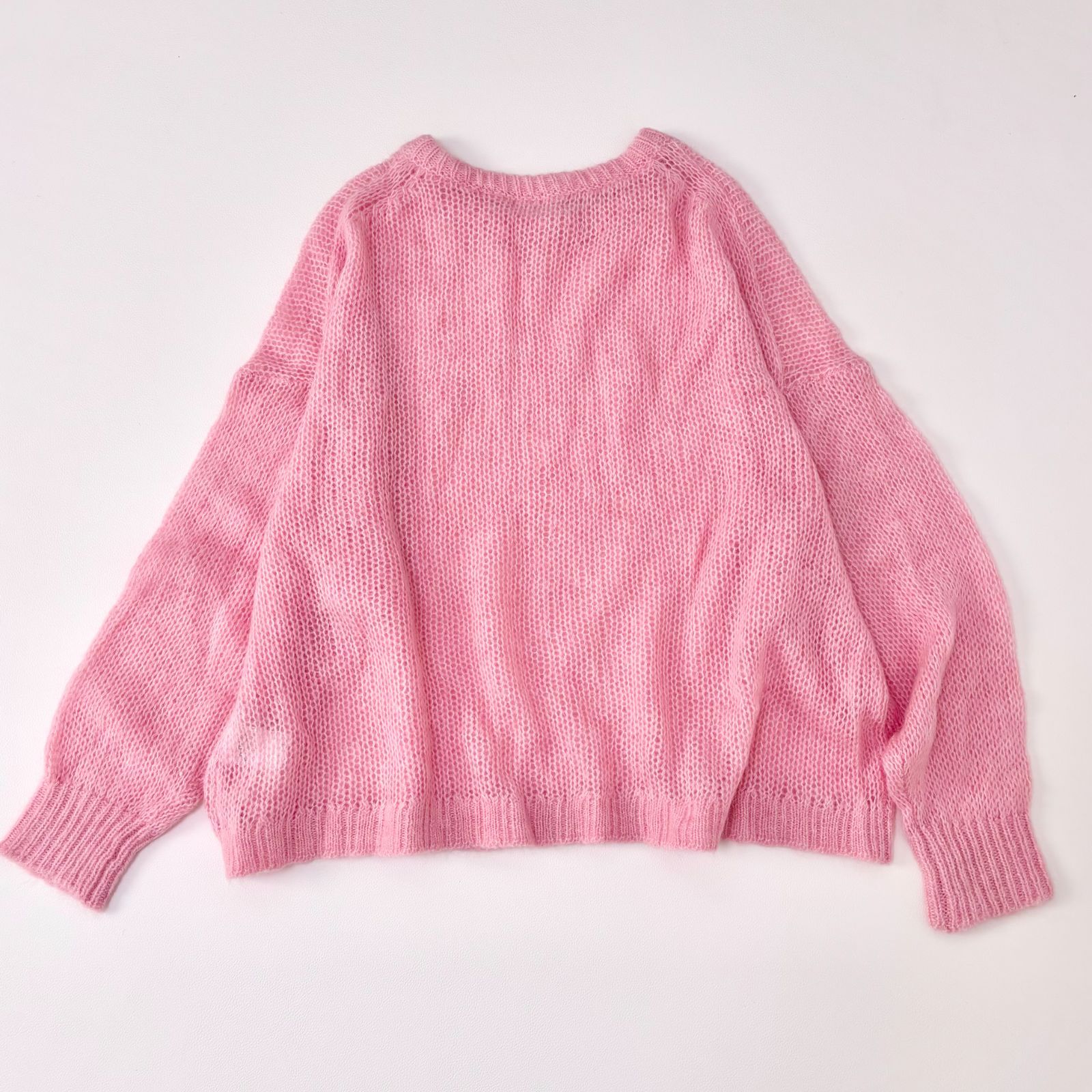 柔らかい アルパカ混の起毛ニット