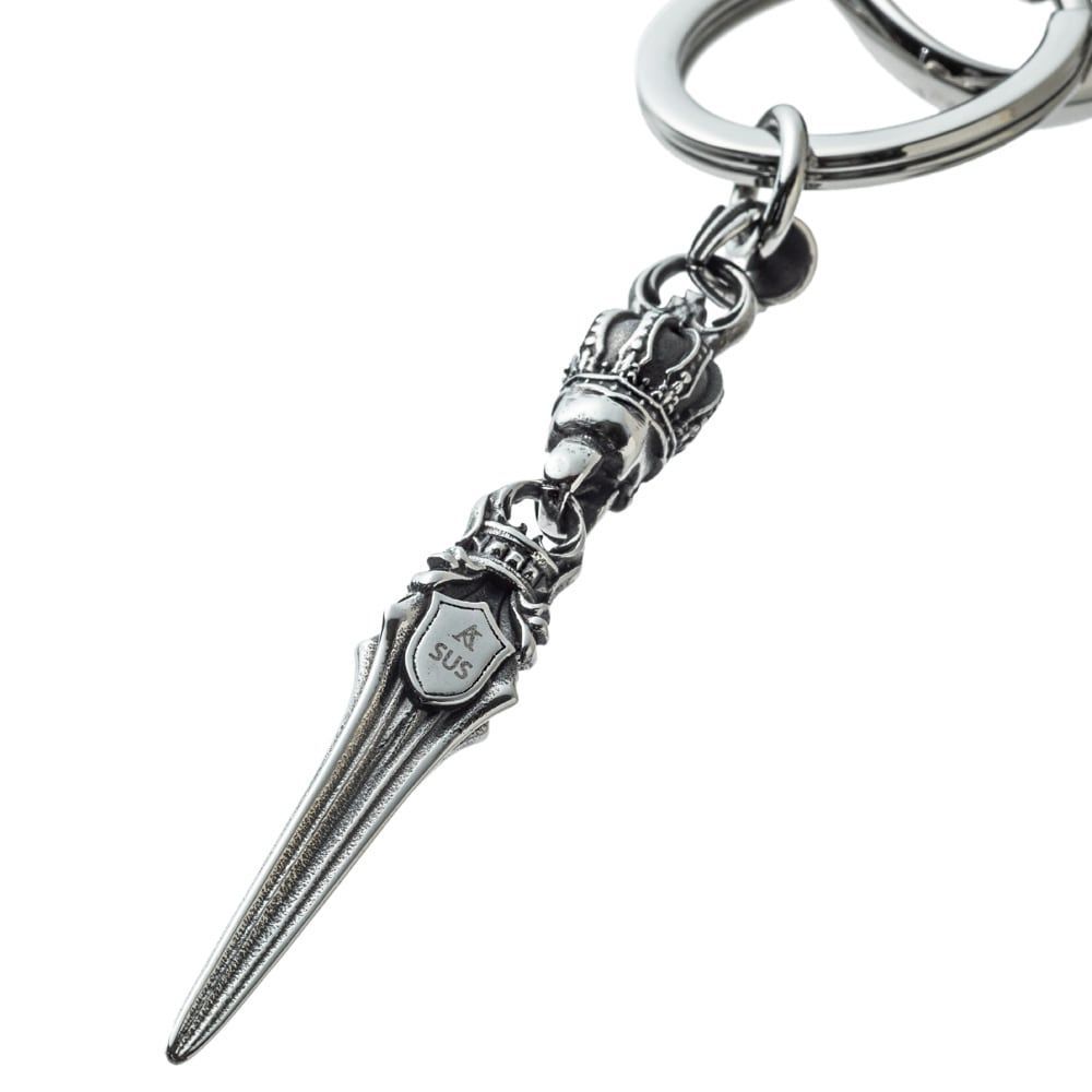  スカルクラウンダガーキーホルダー アルテミスキングス シルバー ジュエリーブランド キーリング 財布 ケース 小物入れ